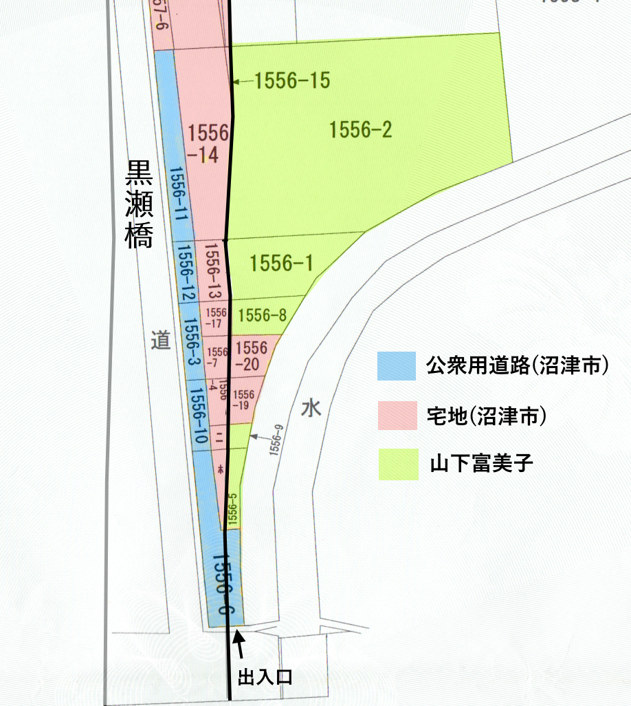 山下敷地公図S色分け笹原